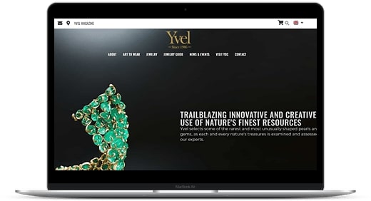 בניית חנות מקוונת לחברת התכשיטים YVEL